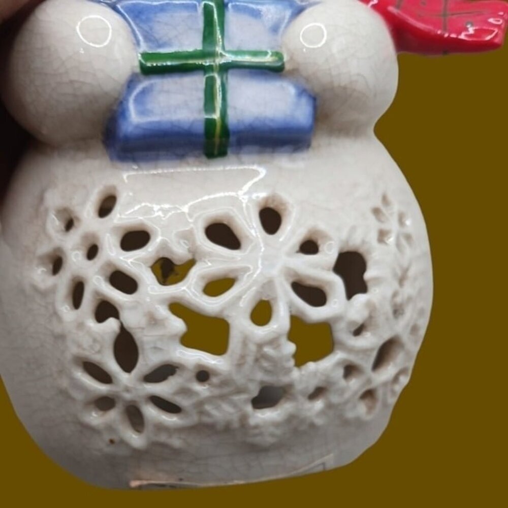 Department 56 snowman tealight candle holder - Picture 7 of 11